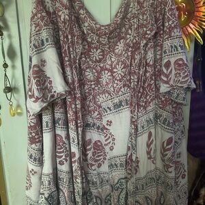 Magnolia Pearl Kimi Coat Jacket Block print heavy cotton beautiful one size